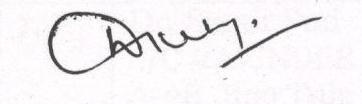 Mr. Dalip Kumar Chopra Signature