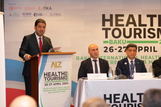 Savaşan Representing TRNC Spoke at the Opening of HealthTourism Expo-Baku